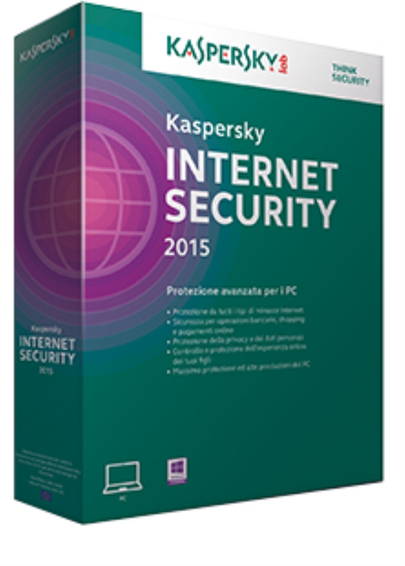 KASPERSKY Antivirus Kaspersky Lab Internet Security 2015 1 utente 1 anno